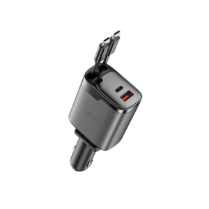 WiWU CC034 Helix Pro 111W GaN USB-A+C Fast Car Charger - Image 4