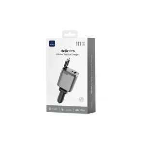 WiWU CC034 Helix Pro 111W GaN USB-A+C Fast Car Charger - Image 2