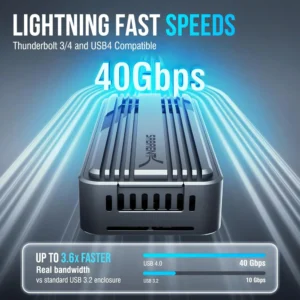 Sabrent U4TN USB 4.0 M.2 NVMe SSD USB-C  Enclosure Case 40Gbps Max. 8TB Support - Image 2