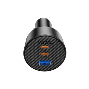 WiWU CC026 Fast Car Charger Adapter 200W Triple-Port - Image 3