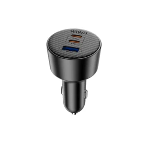 WiWU CC026 Fast Car Charger Adapter 200W Triple-Port - Image 2