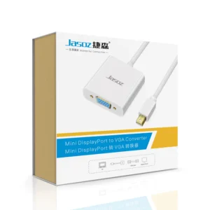JASOZ G106 Mini DisplayPort to VGA Convertor Male/Female Adapter 1080p - Image 3