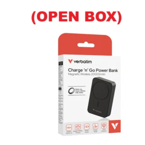 Verbatim 32223 Charge N Go 20000mAh Magnetic Wireless Power Bank (OPEN BOX)