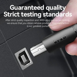 JASOZ Type C to 2.0 USB B Male Cable - 2M Braided 480Mbps for Laptops, Cameras, Scanners, & Printers - Image 4