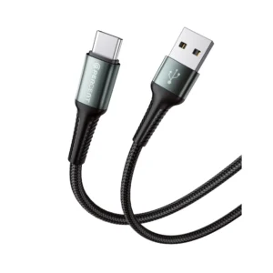 90 Percent Nylon Braided USB-A to Type C Cable – Durable & Fast Charging